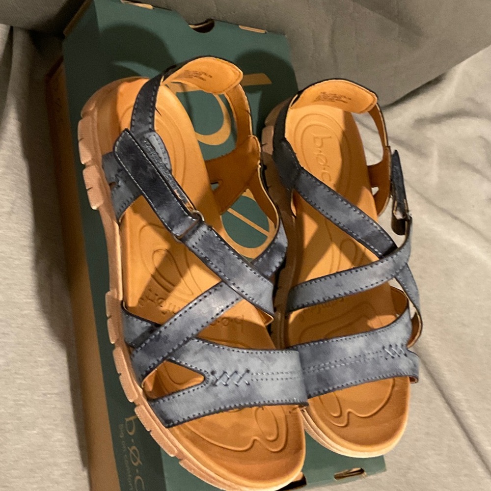 b.o.c. Blue Cross-Strap Sandals - Picture 6 of 8